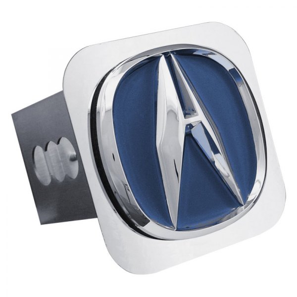 Autogold® - Chrome Hitch Cover with Acura Blue Fill Logo