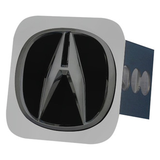 Autogold® - Black Hitch Cover with Black Acura Logo for 2" Receivers