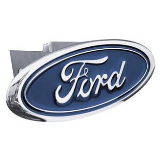 Autogold® - Chrome Hitch Cover with Ford Logo for 2" Receivers