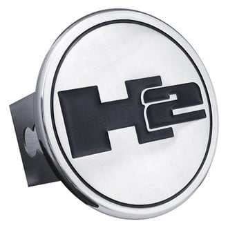 Autogold® - Chrome Hitch Cover with H2 Logo for 2" Receivers