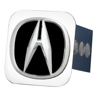 Autogold® - Black Hitch Cover with Chrome Acura Logo for 1-1/4" Receivers