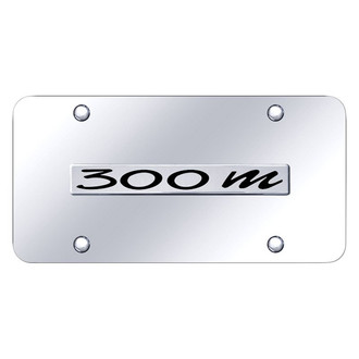 Autogold® - Chrome License Plate with 3D Chrome 300M Logo
