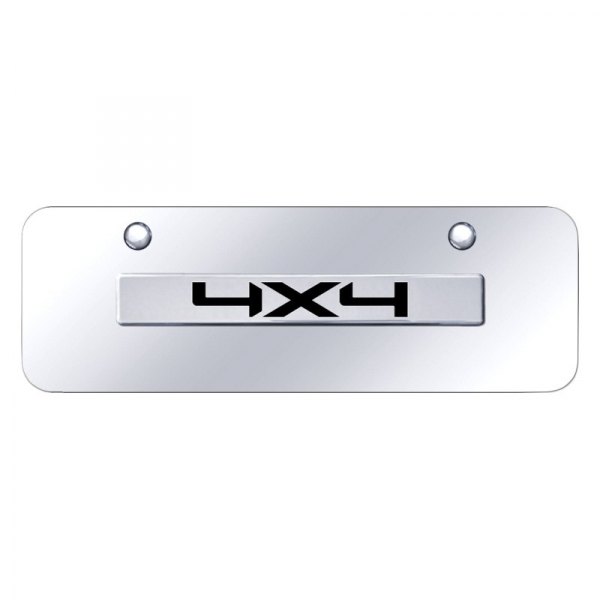 Autogold® - Mini Size License Plate with 3D 4X4 Logo