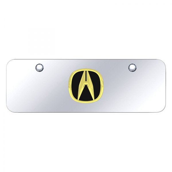 Autogold® - Mini Size License Plate with 3D Acura Emblem