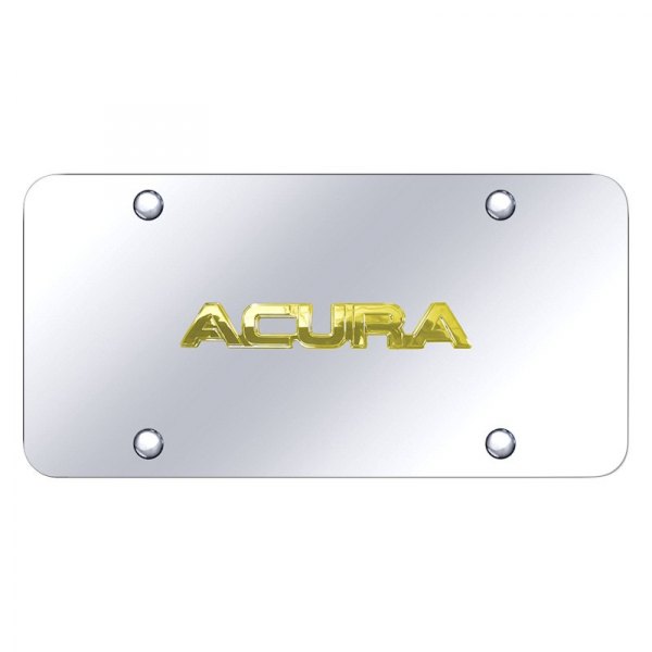 Autogold® - License Plate with 3D Acura Logo