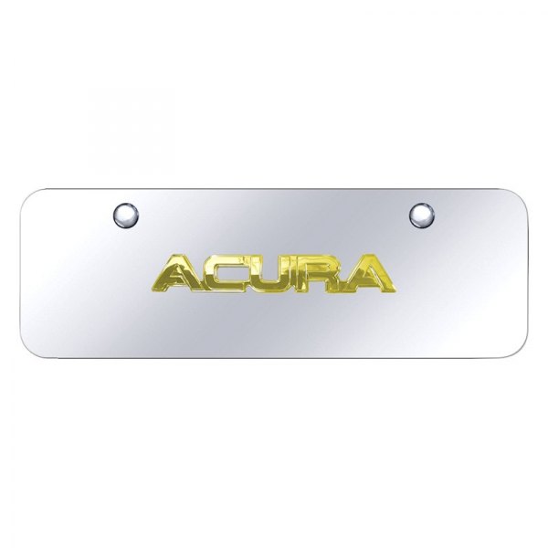 Autogold® - Mini Size License Plate with 3D Acura Logo