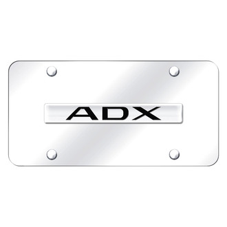 Autogold® - Chrome License Plate with 3D Chrome ADX Logo