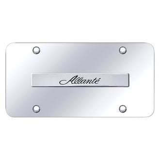 Autogold® - Chrome License Plate with 3D Chrome Allante Logo