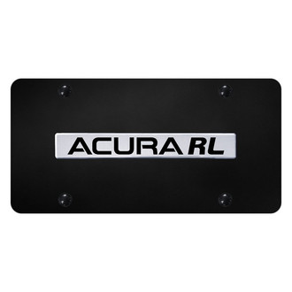 Autogold® - License Plate with 3D Chrome Acura RL Logo
