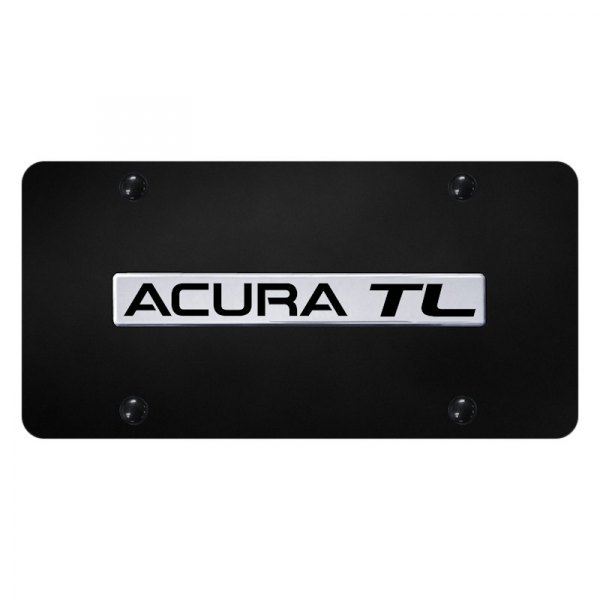 Autogold® - License Plate with 3D Acura TL Logo