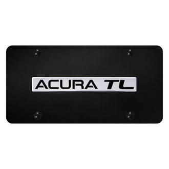 Autogold® - License Plate with 3D Chrome Acura TL Logo