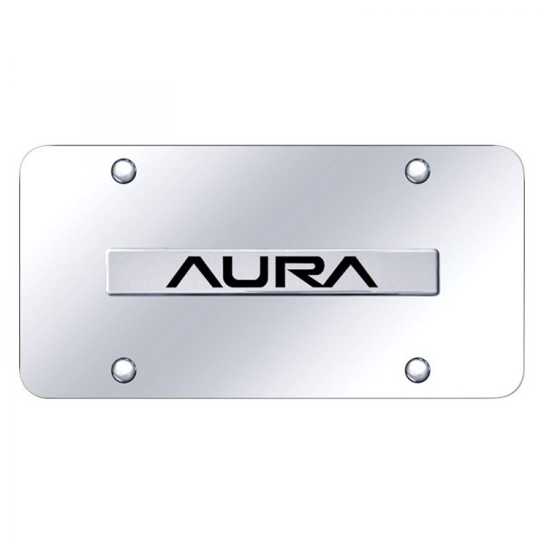 Autogold® - License Plate with 3D Aura Logo