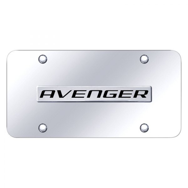 Autogold® - License Plate with 3D Avenger Logo