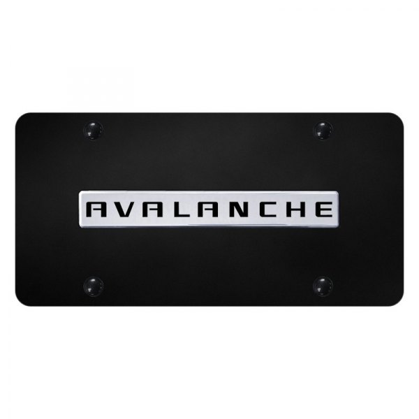 Autogold® - License Plate with 3D Avalanche Logo