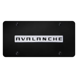 Autogold® - License Plate with 3D Avalanche Logo