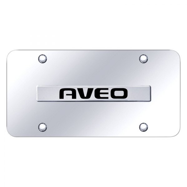 Autogold® - License Plate with 3D Aveo Logo