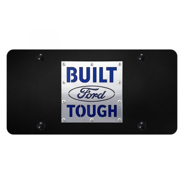 Autogold® - License Plate with 3D Built Ford Tough Logo
