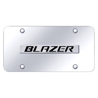 Au-tomotive Gold Continental Name Chrome On Chrome Plate, Red