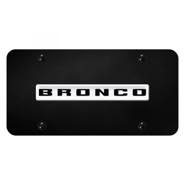 Autogold® - License Plate with 3D Bronco Logo