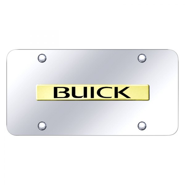 Autogold® - License Plate with 3D Buick Logo