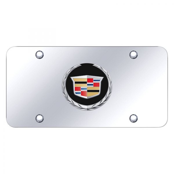 Autogold® - License Plate with 3D Cadillac New Emblem