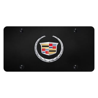 Autogold® - License Plate with 3D Cadillac New Emblem