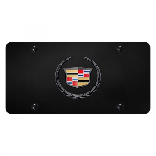 Autogold® - License Plate with 3D Cadillac New Emblem