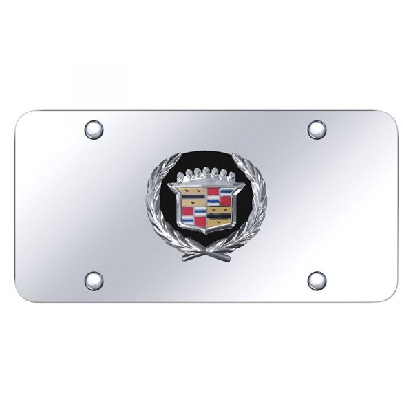 Autogold® - License Plate with 3D Cadillac Emblem
