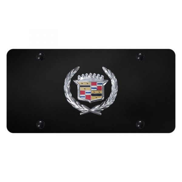 Autogold® - License Plate with 3D Cadillac Emblem