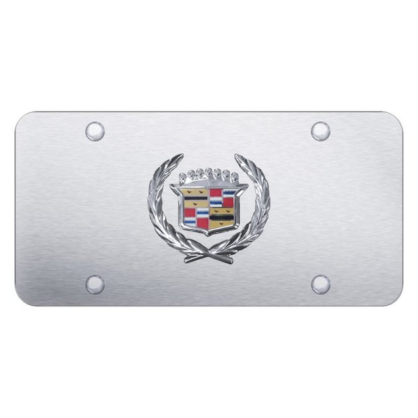 Autogold® - License Plate with 3D Cadillac Emblem