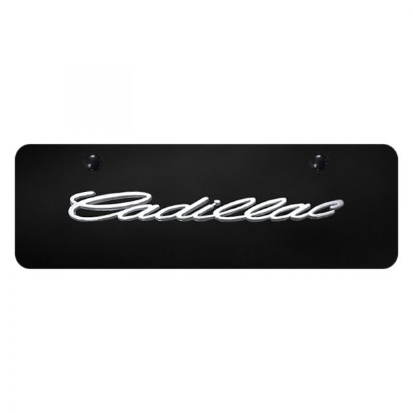 Autogold® - Mini Size License Plate with 3D Cadillac Logo