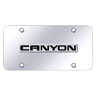Autogold® - Chrome License Plate with 3D Chrome Canyon Logo