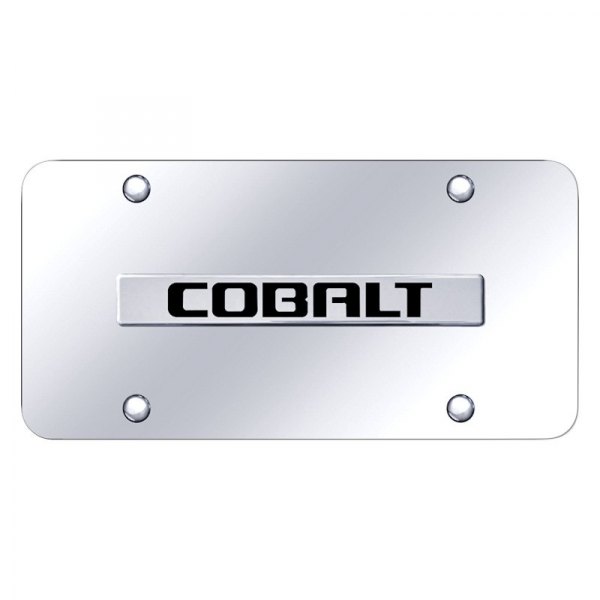 Autogold® - License Plate with 3D Cobalt Logo