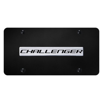 Autogold® - License Plate with 3D Chrome Challenger Logo