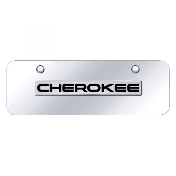 Autogold® - Mini Size License Plate with 3D Cherokee Logo