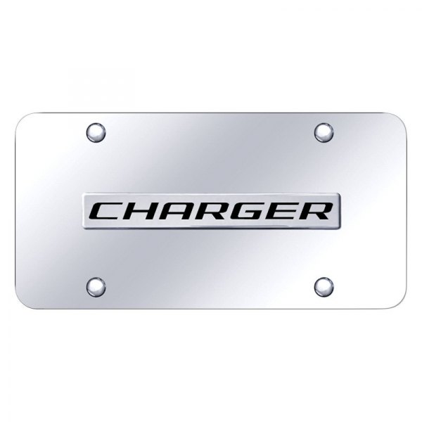 Autogold® - License Plate with 3D Charger Logo