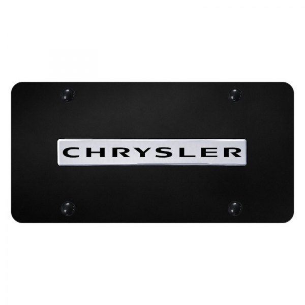 Autogold® - License Plate with 3D Chrysler Logo