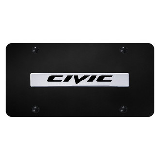 Autogold® - License Plate with 3D Civic Logo