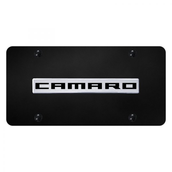 Autogold® - License Plate with 3D Camaro Logo