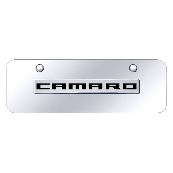 Autogold® - Mini Size License Plate with 3D Camaro Logo