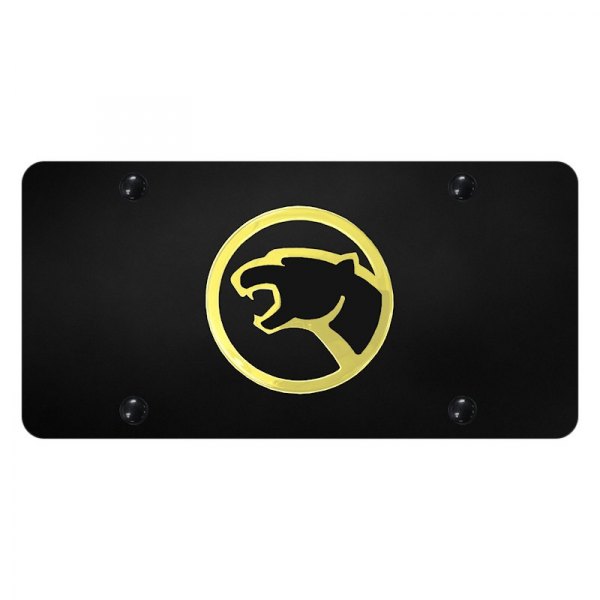 Autogold® - License Plate with 3D Cougar Emblem