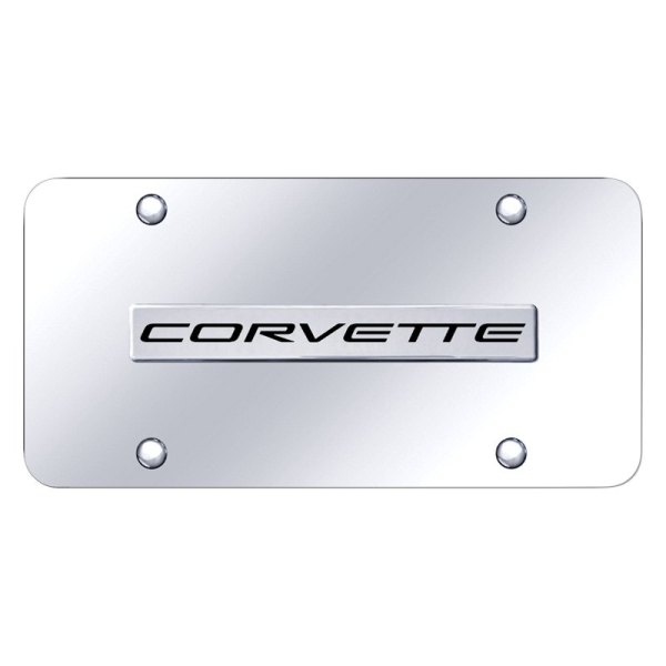 Autogold® - License Plate with 3D Corvette C5 Logo