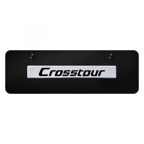 Autogold® - Mini Size License Plate with 3D CrossTour Logo