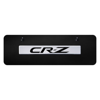 Autogold® - Black Mini Size License Plate with 3D Chrome CRZ Logo