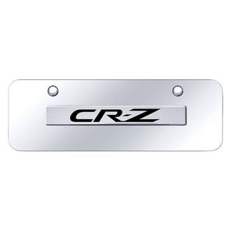 Autogold® - Chrome Mini Size License Plate with 3D Chrome CRZ Logo