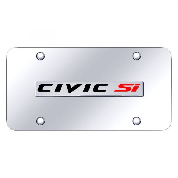 Autogold® - License Plate with 3D Civic SI Logo