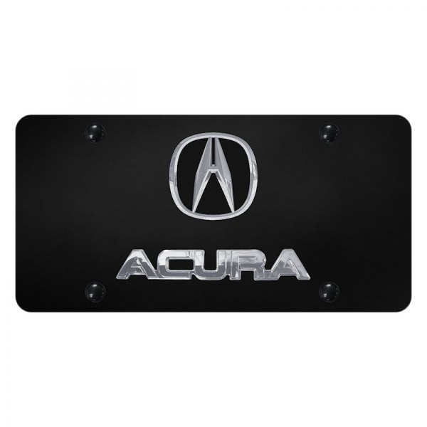 Autogold® - License Plate with 3D Acura Logo and Emblem