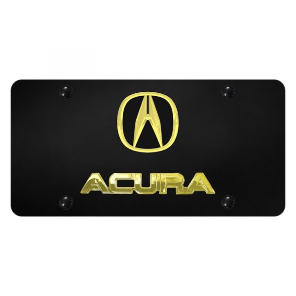 Autogold® - License Plate with 3D Acura Logo and Emblem