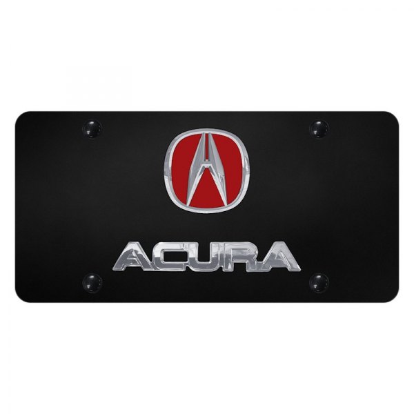 Autogold® - License Plate with 3D Acura Logo and Emblem