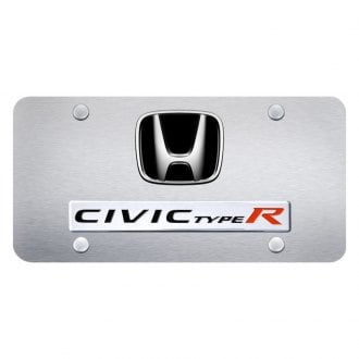 Si Black Metal License Plate Frame 3D Lettering with 2 Free caps